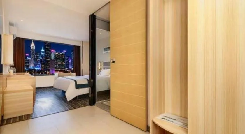 Bed in City Comfort Inn Guiyang Yan'an Middle Road Fountain Metro Station