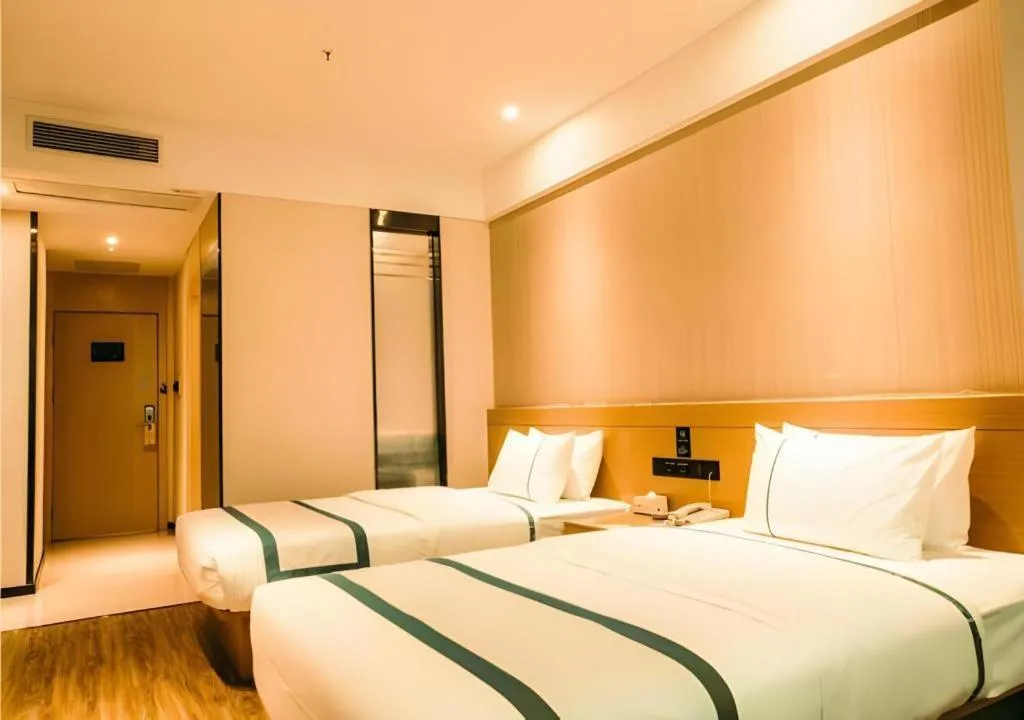 Bed in City Comfort Inn Xianning Tongcheng Zhuangyuan Square
