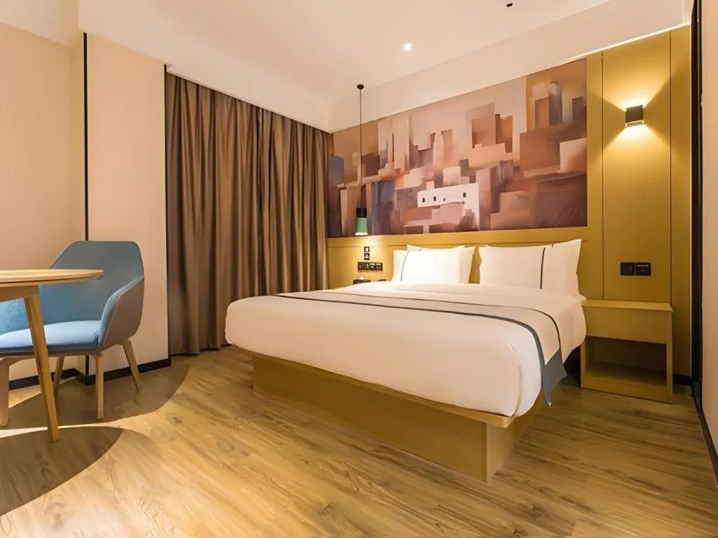 Bed in City Comfort Inn Nanning Yudong Jinxiang Metro Station