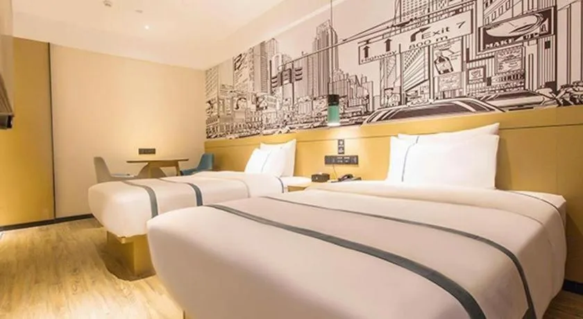 Bed in City Comfort Inn Nanning Yudong Jinxiang Metro Station