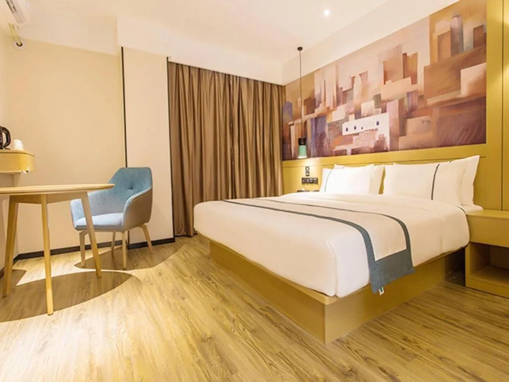 Bed in City Comfort Inn Nanning Yudong Jinxiang Metro Station