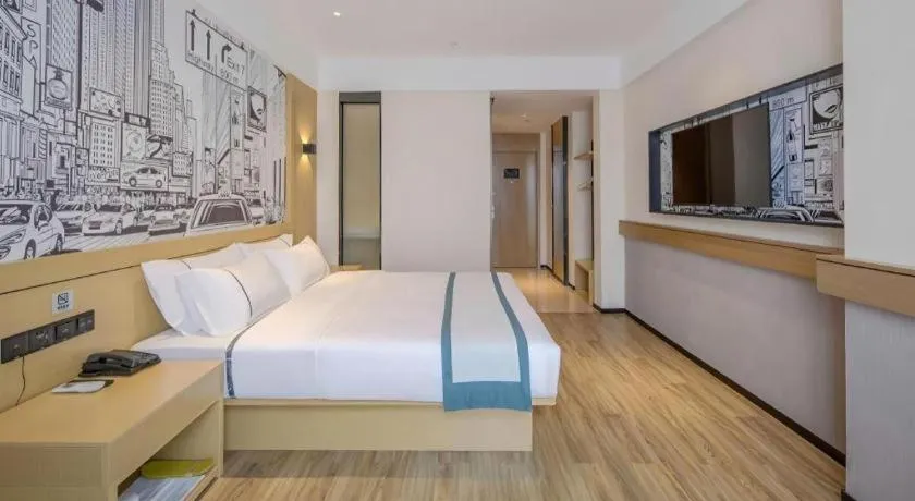 Bed in City Comfort Inn Nanning Yudong Jinxiang Metro Station