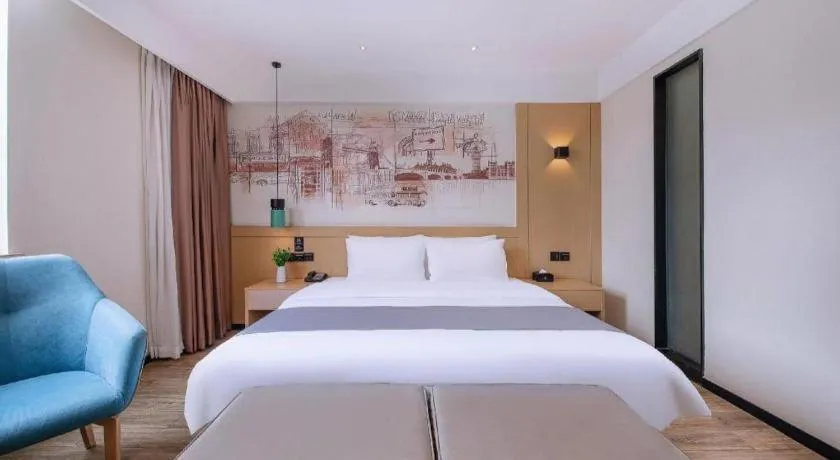 Bed in City Comfort Inn Nanning Yudong Jinxiang Metro Station