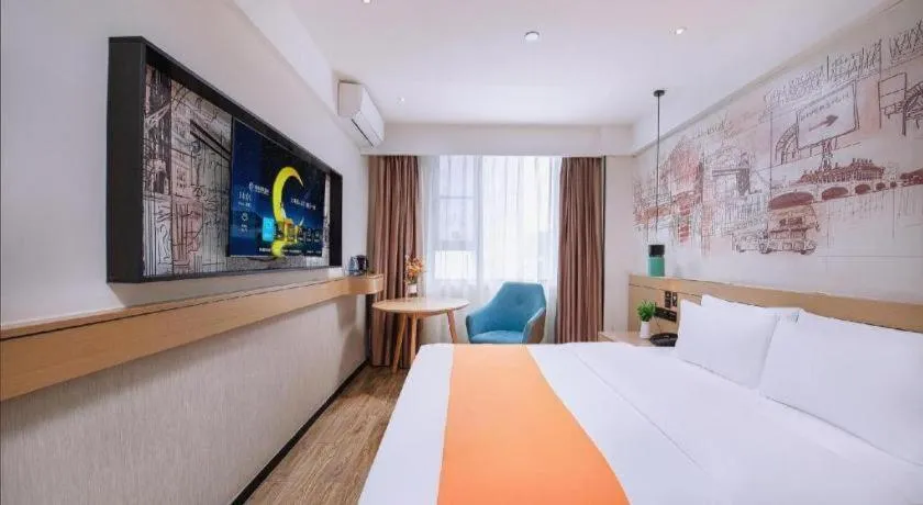 Bed in City Comfort Inn Nanning Yudong Jinxiang Metro Station