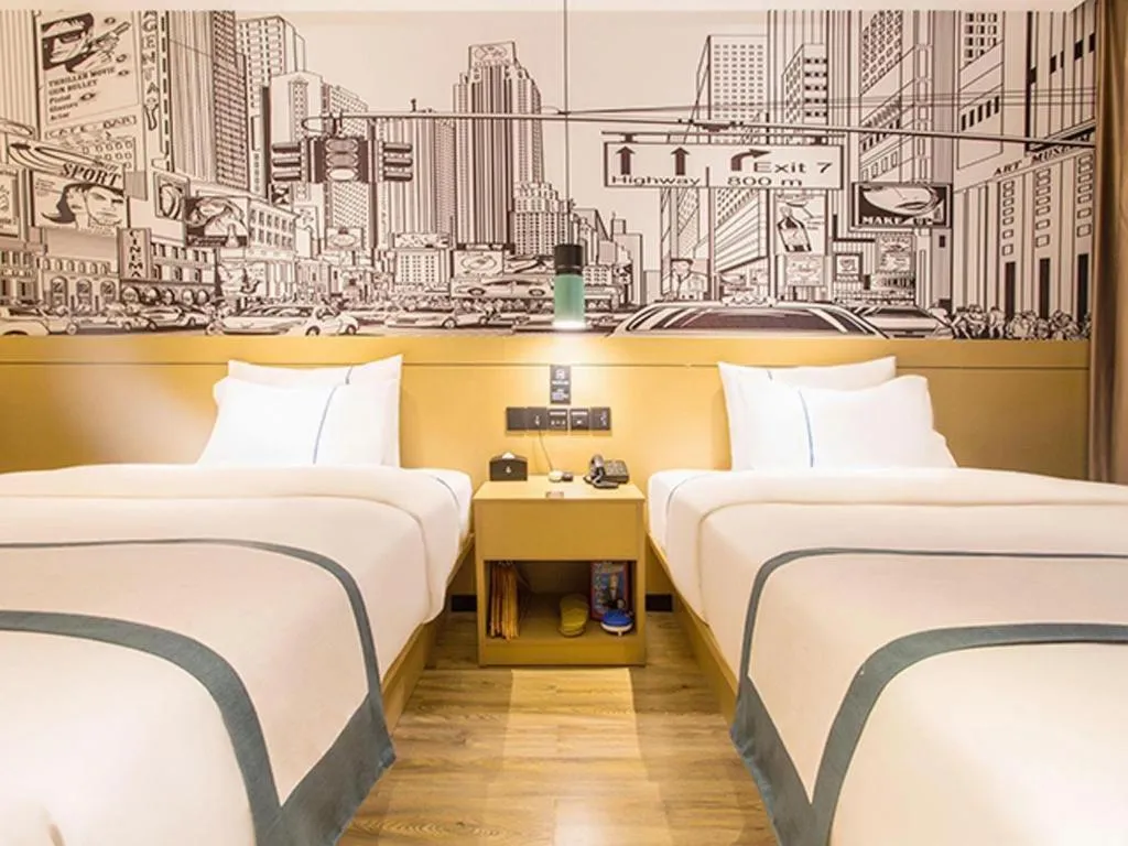 Bed in City Comfort Inn Nanning Yudong Jinxiang Metro Station