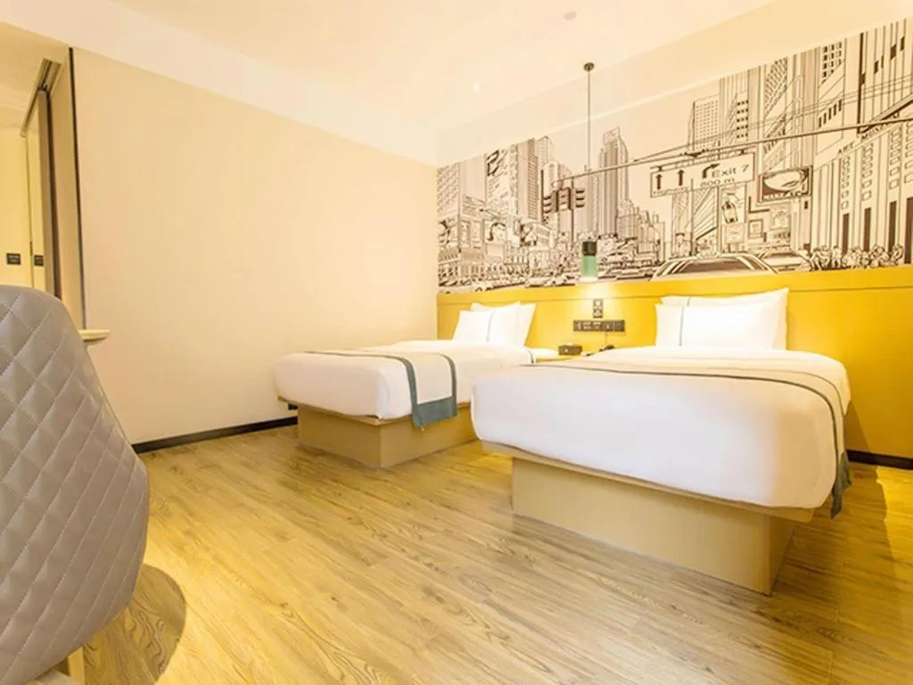 Bed in City Comfort Inn Nanning Yudong Jinxiang Metro Station