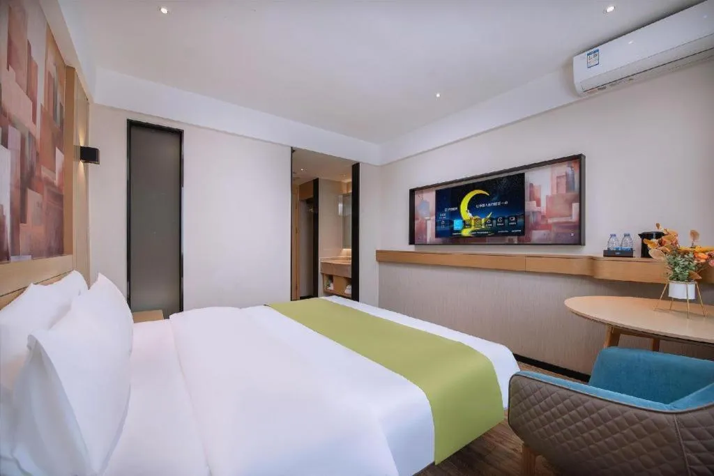 Bed in City Comfort Inn Nanning Yudong Jinxiang Metro Station