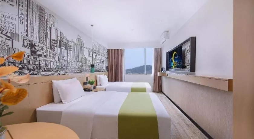 Bed in City Comfort Inn Nanning Yudong Jinxiang Metro Station