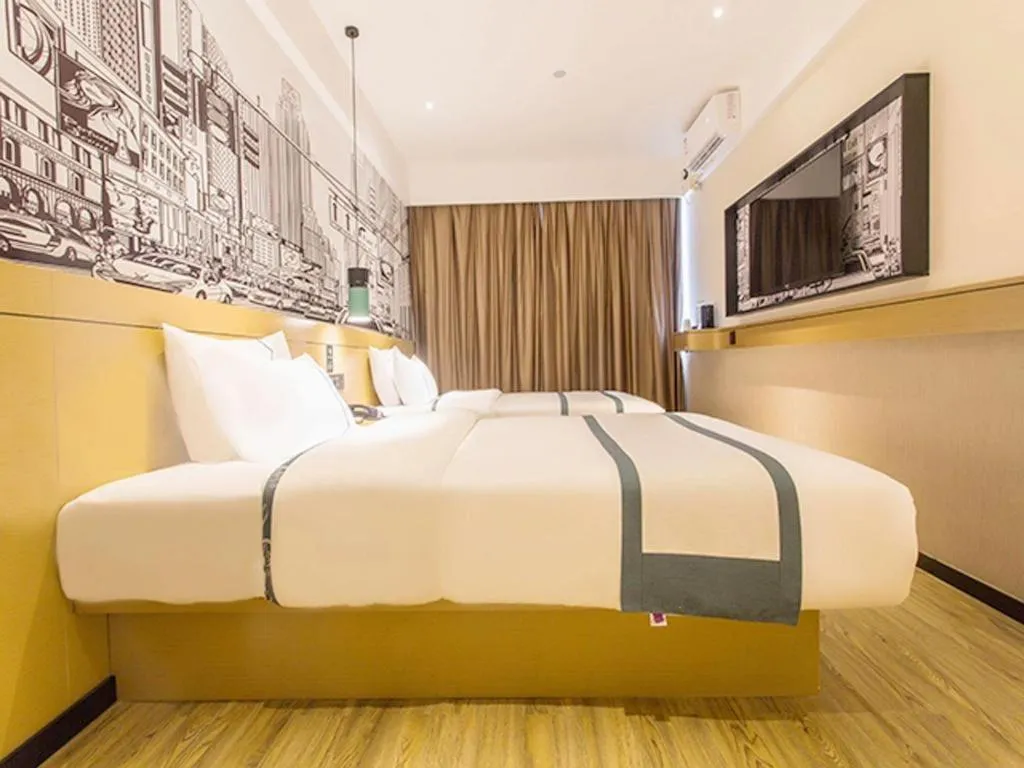 Bed in City Comfort Inn Nanning Yudong Jinxiang Metro Station