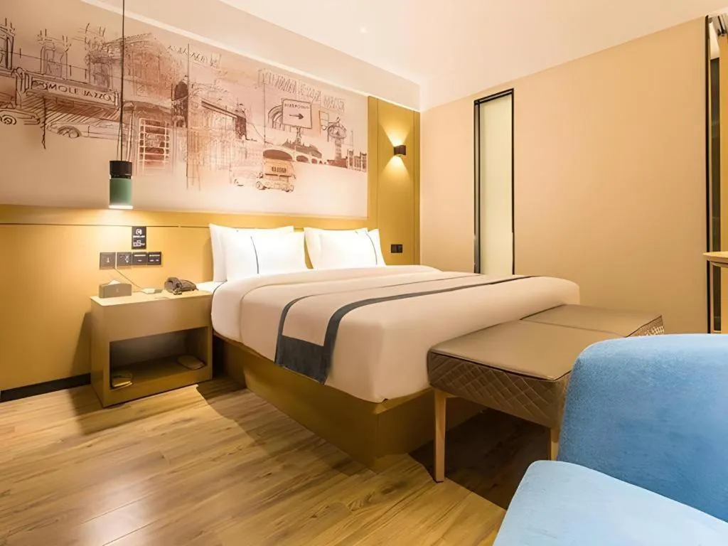 Bed in City Comfort Inn Nanning Yudong Jinxiang Metro Station