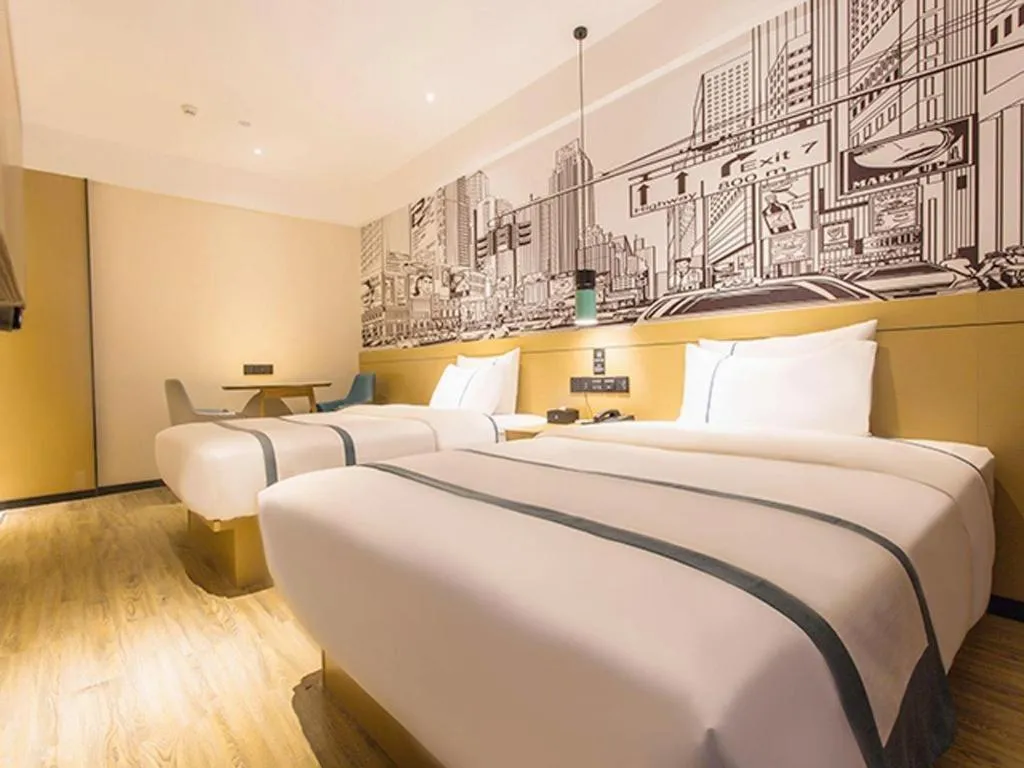 Bed in City Comfort Inn Nanning Yudong Jinxiang Metro Station