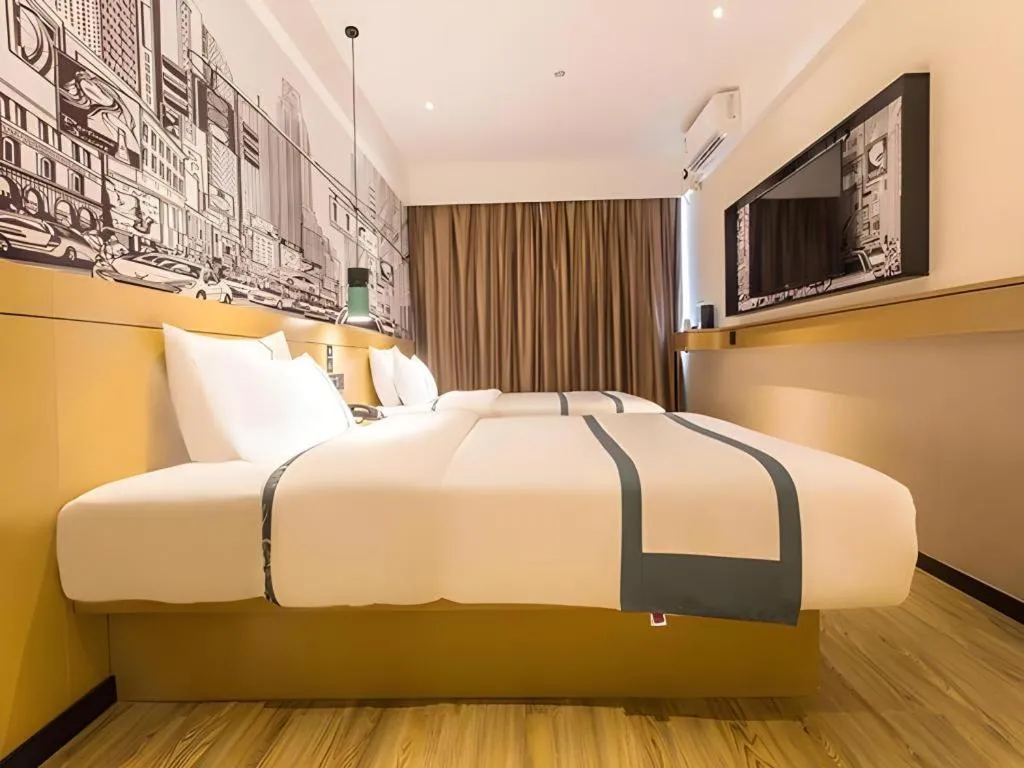 Bed in City Comfort Inn Nanning Yudong Jinxiang Metro Station