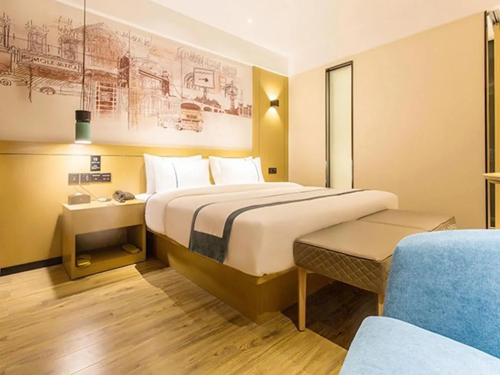 Bed in City Comfort Inn Nanning Yudong Jinxiang Metro Station