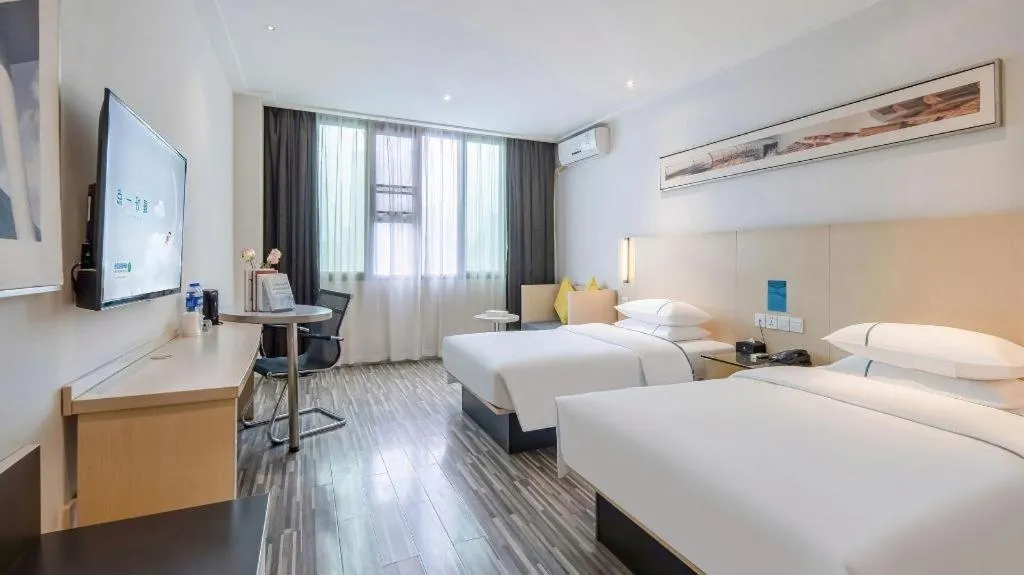 Bed in City Comfort Inn Yulin Jincheng Center Municipal Government