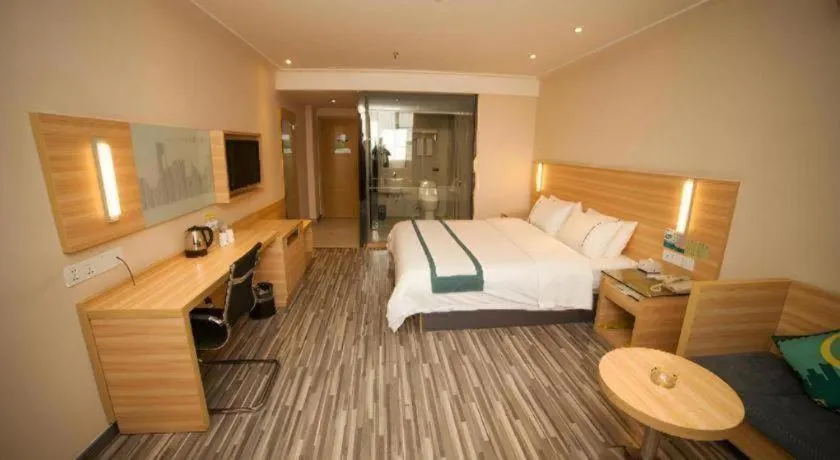 Bed in City Comfort Inn Yulin Jincheng Center Municipal Government