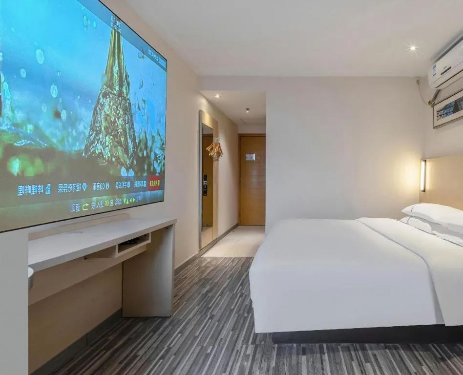 Bed in City Comfort Inn Yulin Jincheng Center Municipal Government