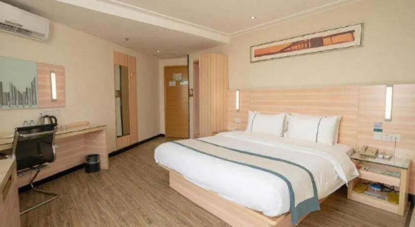 Bed in City Comfort Inn Yulin Jincheng Center Municipal Government