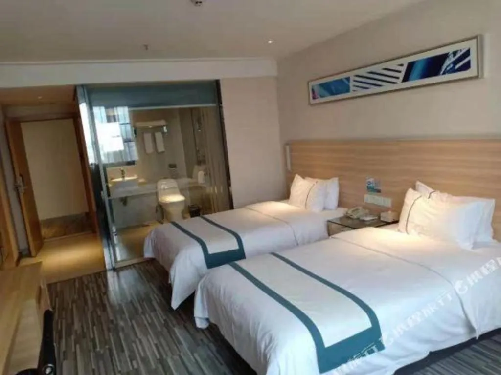 Bed in City Comfort Inn Yulin Jincheng Center Municipal Government