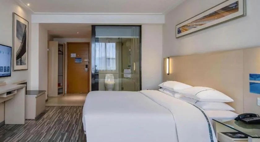 Bed in City Comfort Inn Yulin Jincheng Center Municipal Government