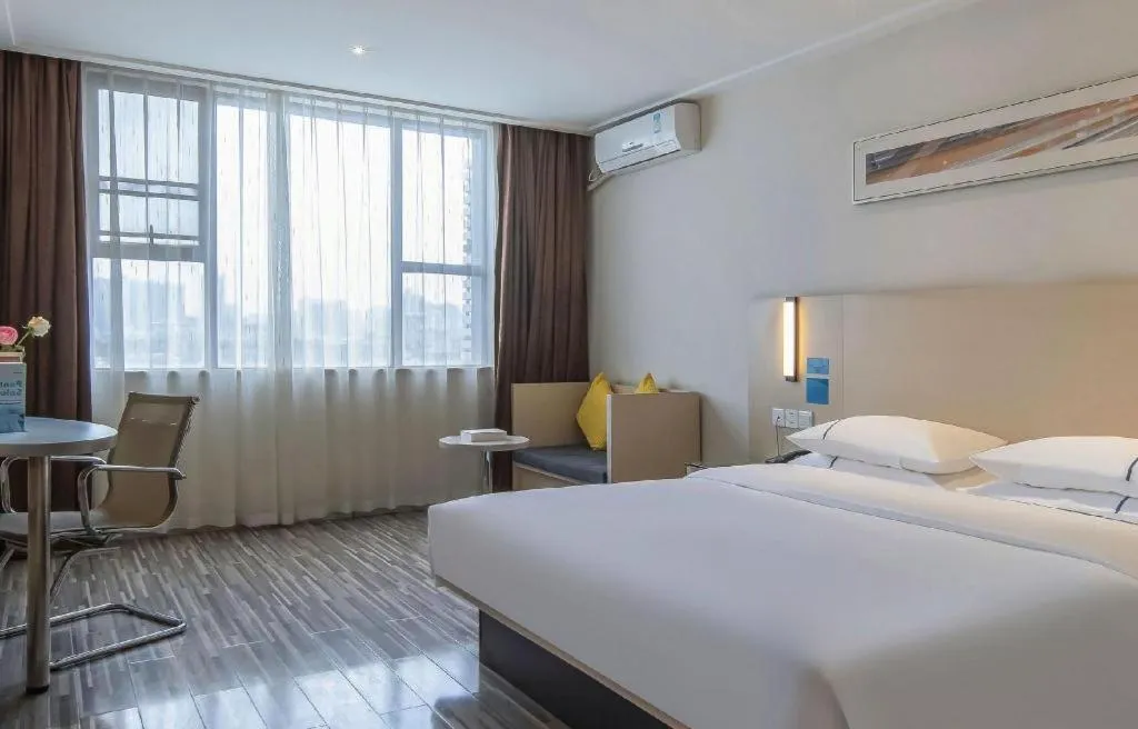 Bed in City Comfort Inn Yulin Jincheng Center Municipal Government