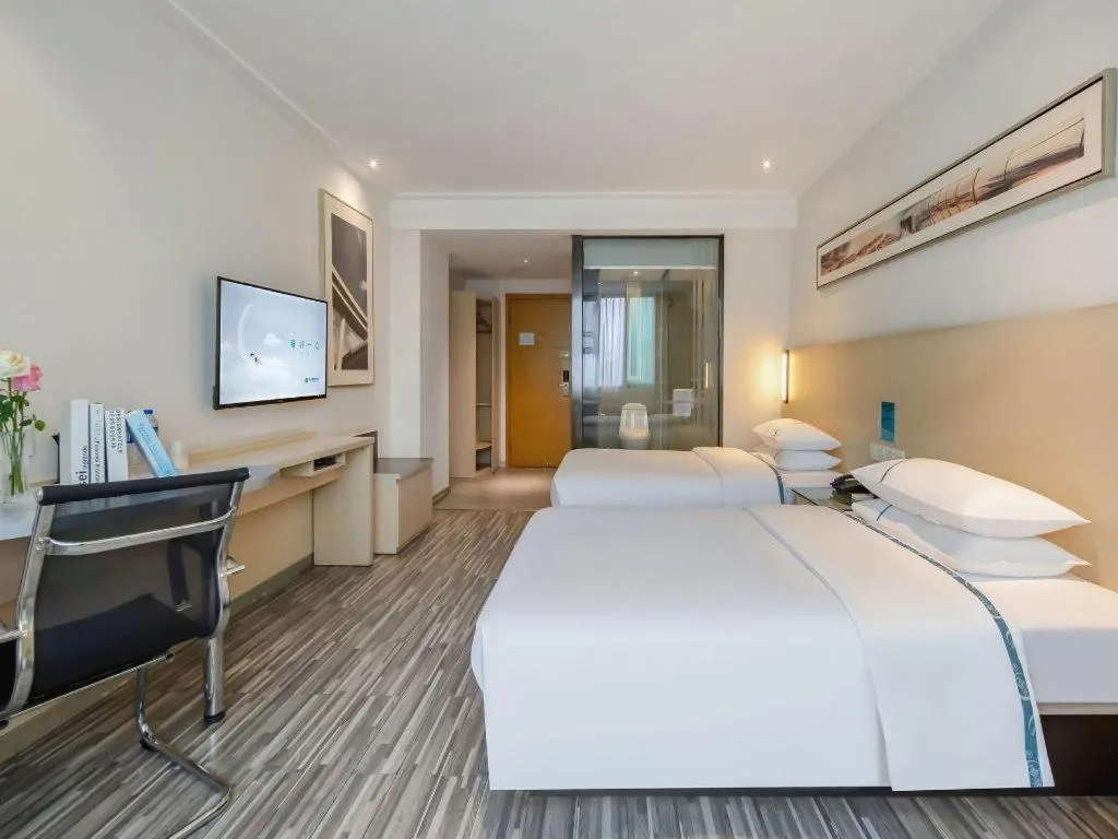 Bed in City Comfort Inn Yulin Jincheng Center Municipal Government