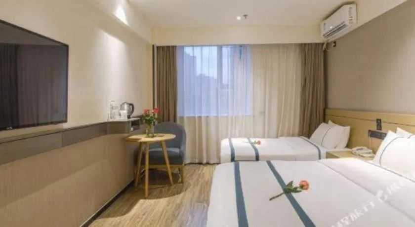 Bed in City Comfort Inn Nanning Guangxi University Xinyang Road