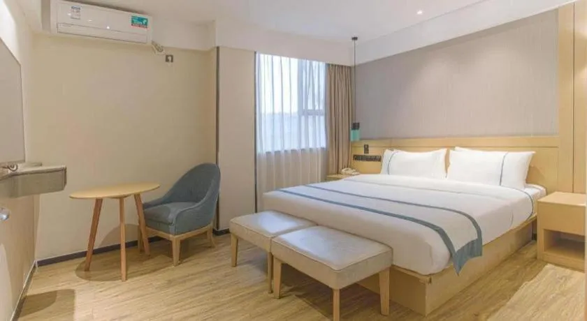 Bed in City Comfort Inn Nanning Guangxi University Xinyang Road