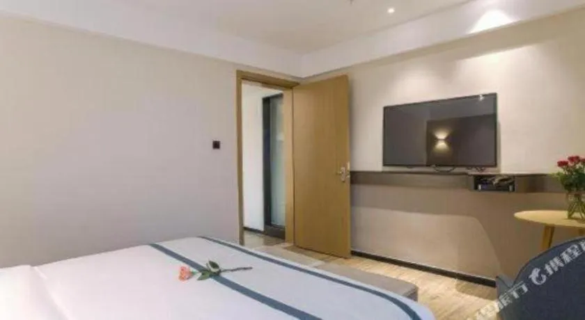 Bed in City Comfort Inn Nanning Guangxi University Xinyang Road