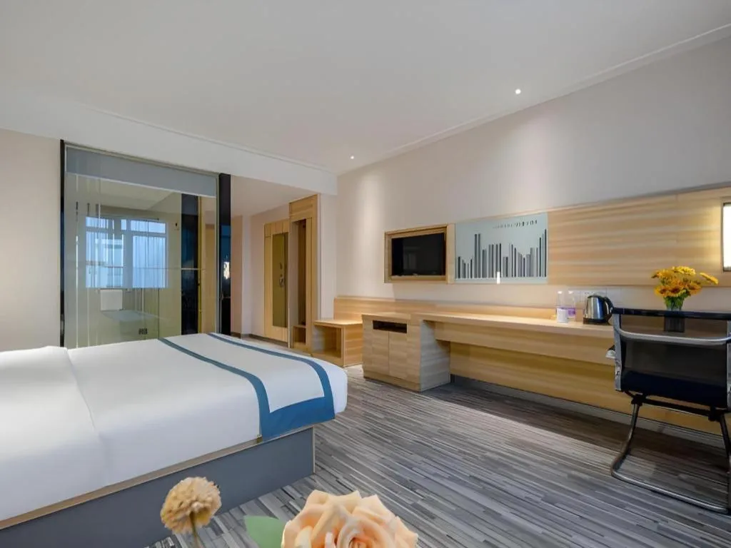 Bed in City Comfort Inn Nanning Chaoyang Parkson Pedestrian Street