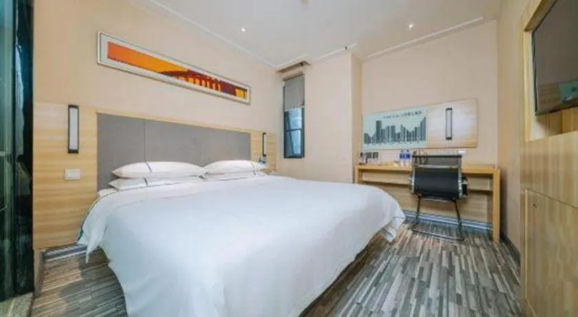 Bed in City Comfort Inn Guilin Quanzhou Zhongxin Square