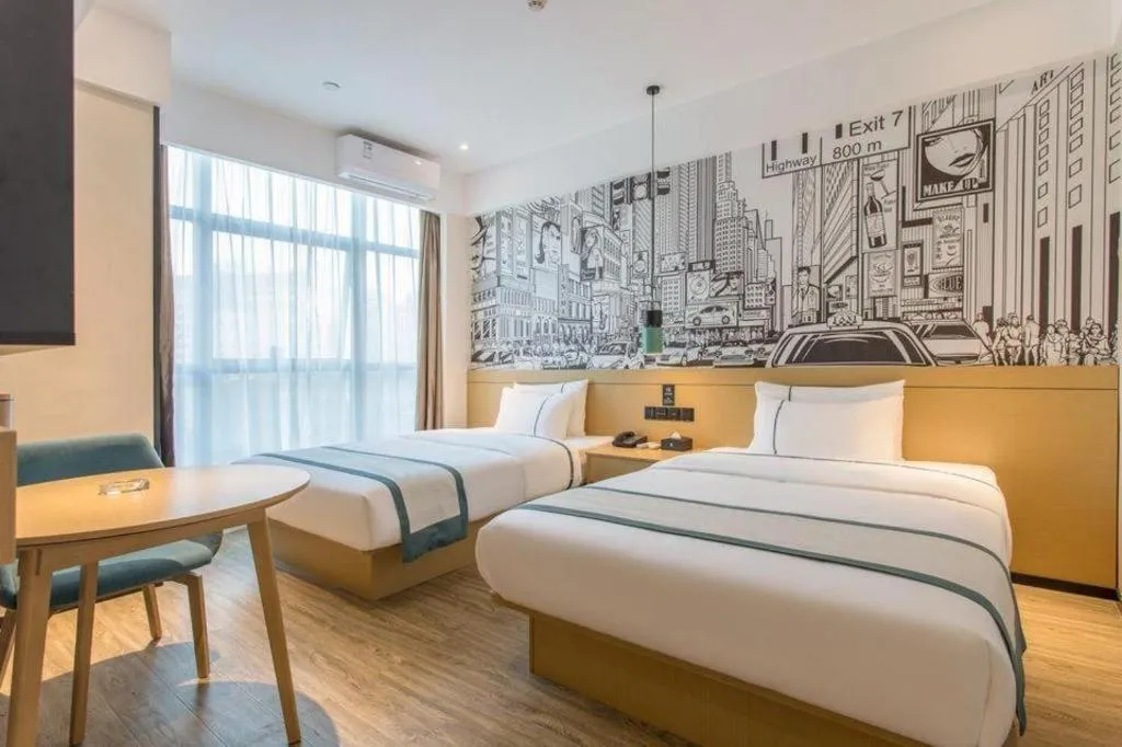 Bed in City Comfort Inn Nanchang Gaoxin Avenue Metro Station Aixi Lake