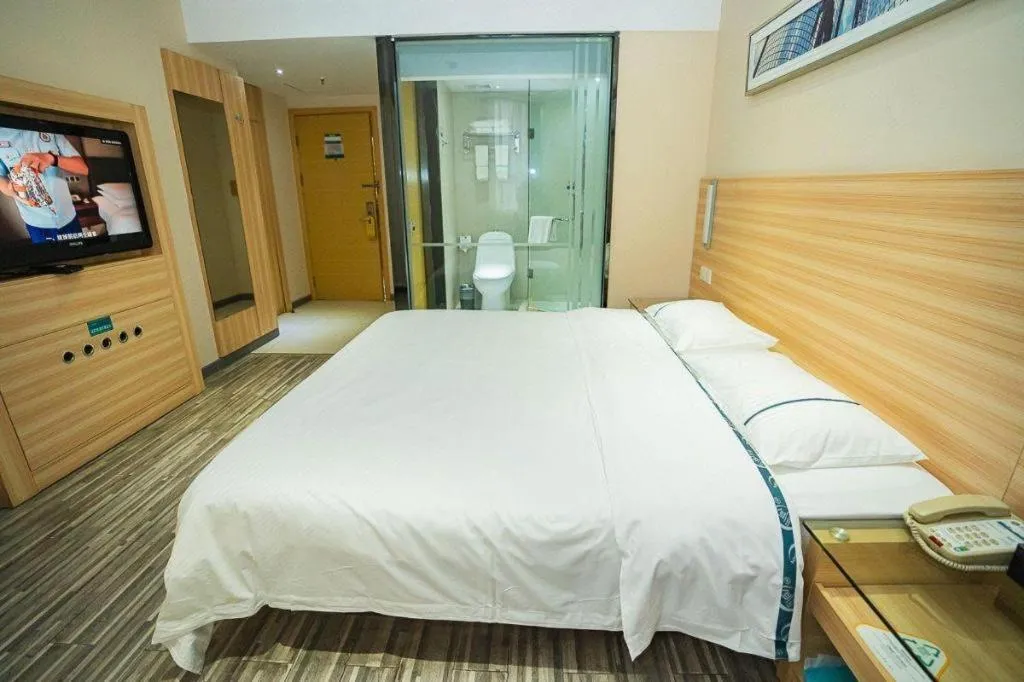 Bed in City Comfort Inn Chongqing Yuzhong District Daping Hospital