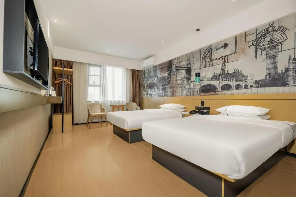 Bed in City Comfort Inn Beiliu Yongfeng Plaza Chengnan Bus Station