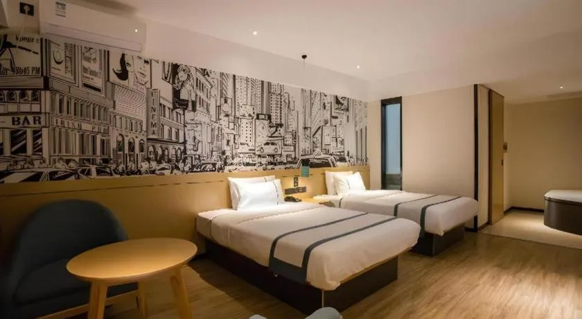 Bed in City Comfort Inn Beiliu Yongfeng Plaza Chengnan Bus Station