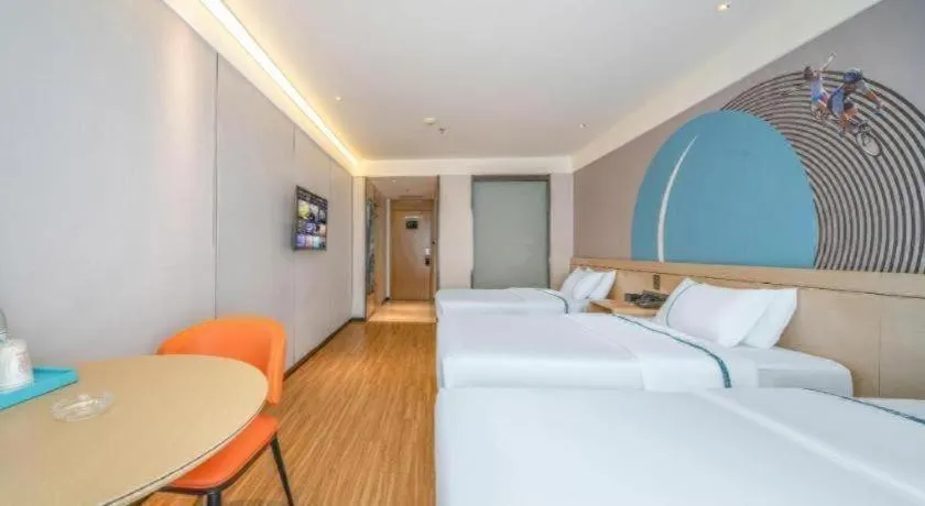 Bed in City Comfort Inn Zhanjiang Xuwen Port Wharf Passenger Station