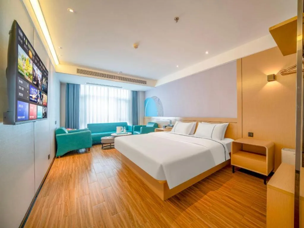 Bed in City Comfort Inn Zhanjiang Xuwen Port Wharf Passenger Station