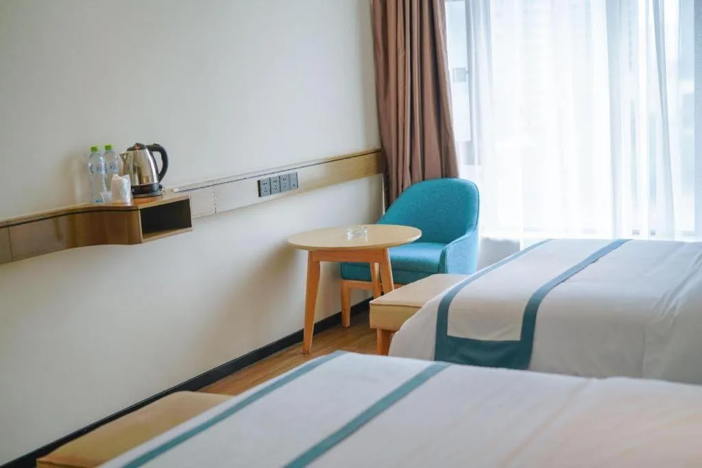 Bed in City Comfort Inn Zhanjiang Xuwen Port Wharf Passenger Station