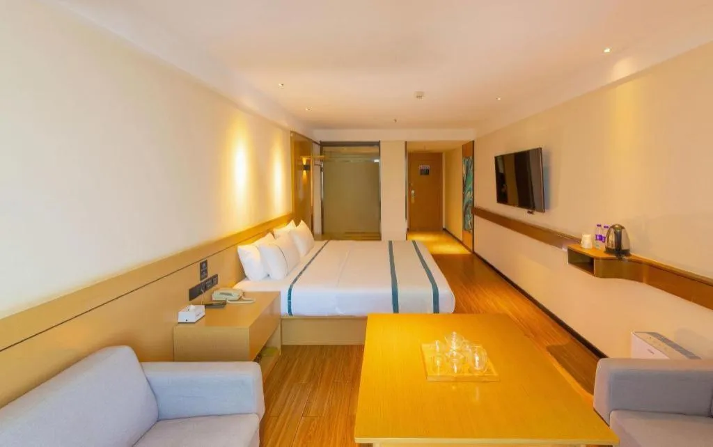 Bed in City Comfort Inn Zhanjiang Xuwen Port Wharf Passenger Station