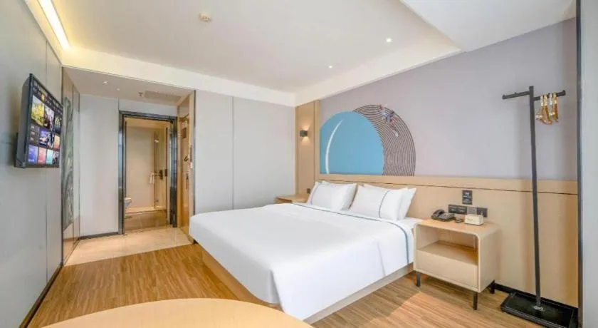 Bed in City Comfort Inn Zhanjiang Xuwen Port Wharf Passenger Station