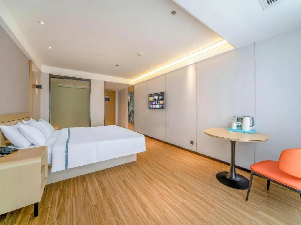 Bed in City Comfort Inn Zhanjiang Xuwen Port Wharf Passenger Station