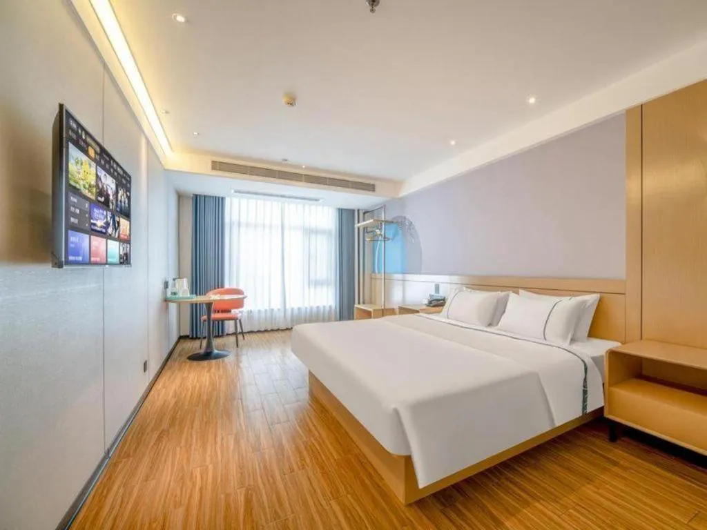 Bed in City Comfort Inn Zhanjiang Xuwen Port Wharf Passenger Station