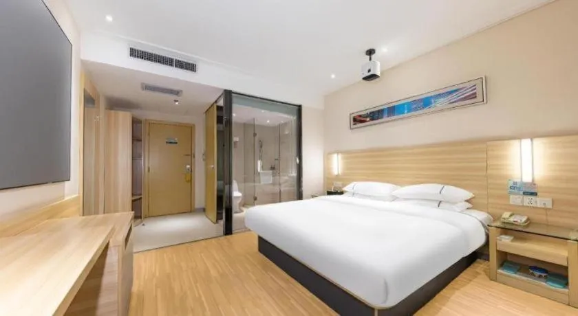 Bed in City Comfort Inn Jingmen Zhongjian Jinxiang Square