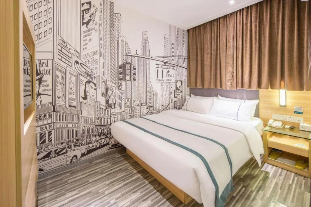 Bed in City Comfort Inn Liuzhou The Mixc Xijiang Road