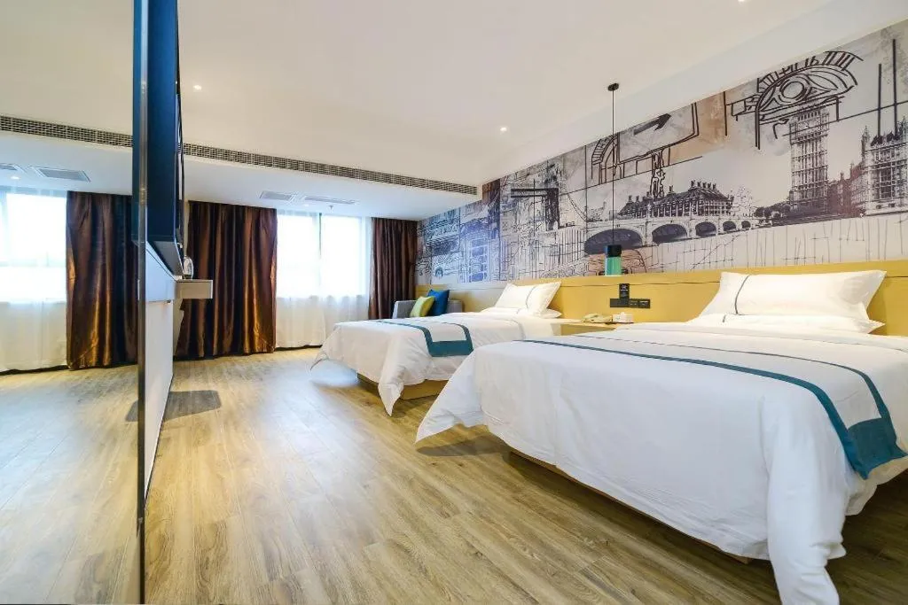 Bed in City Comfort Inn Chongqing Huangguan Dafuti