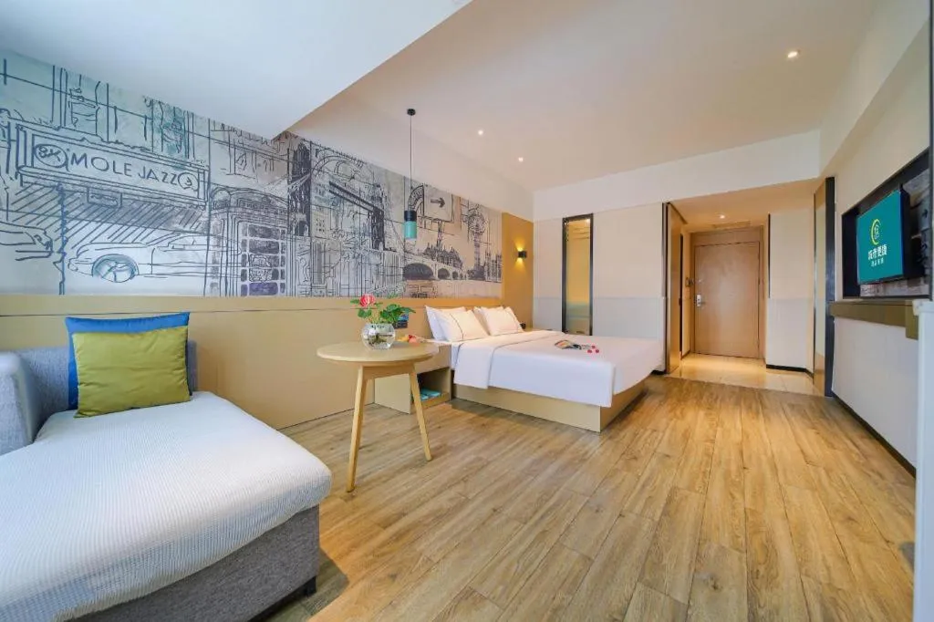 Bed in City Comfort Inn Chongqing Huangguan Dafuti