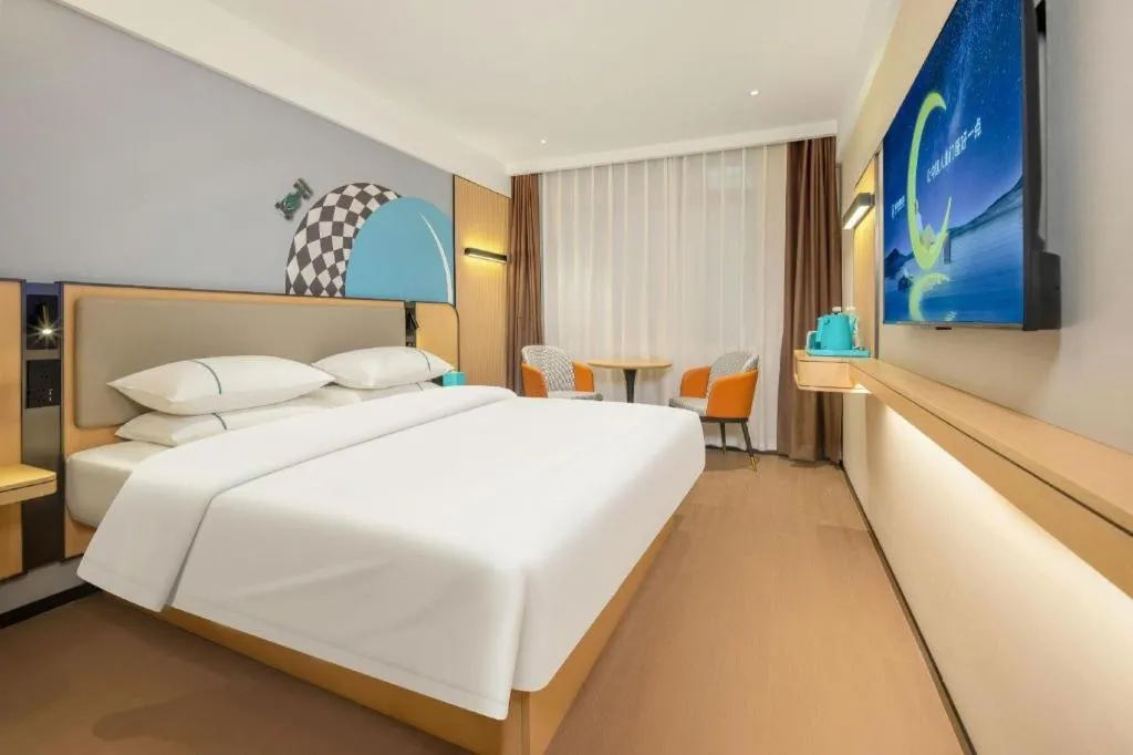 Bed in City Comfort Inn Guilin Qixing Park Guangxi Normal University