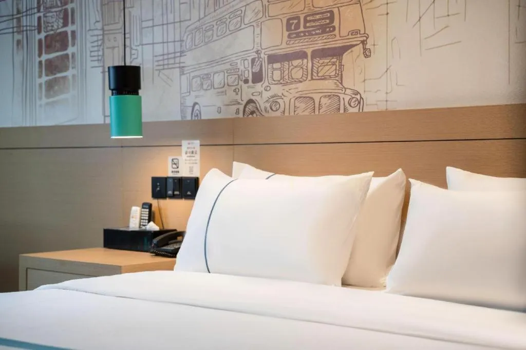 Bed in City Comfort Inn Xiantao Avenue Wangzhou Bridge Wushang