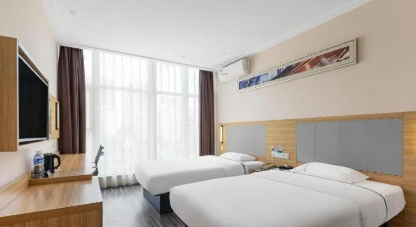 Bed in City Comfort Inn Nanchang Bayi Square Dinggong Road