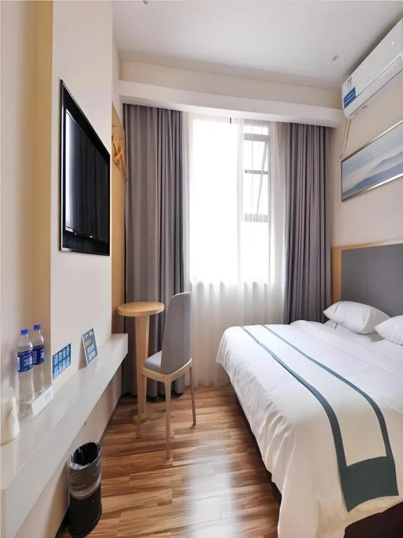 Bed in City Comfort Inn Wuhan Xinzhou Mo'er Cheng