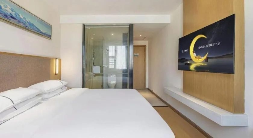 Bed in City Comfort Inn Wuhan Xinzhou Mo'er Cheng